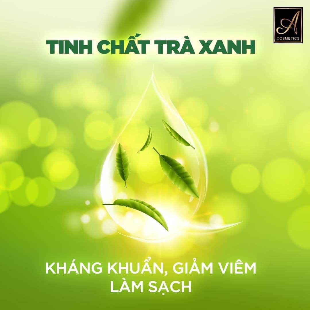 tinh chất trà xanh trong dung dịch vệ sinh cô bé a cosmetics