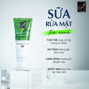 sữa rửa mặt trà xanh a cosmetics mỹ phẩm phương anh