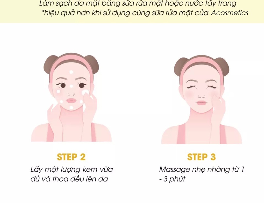 hướng dẫn sử dụng kem face đúng cách