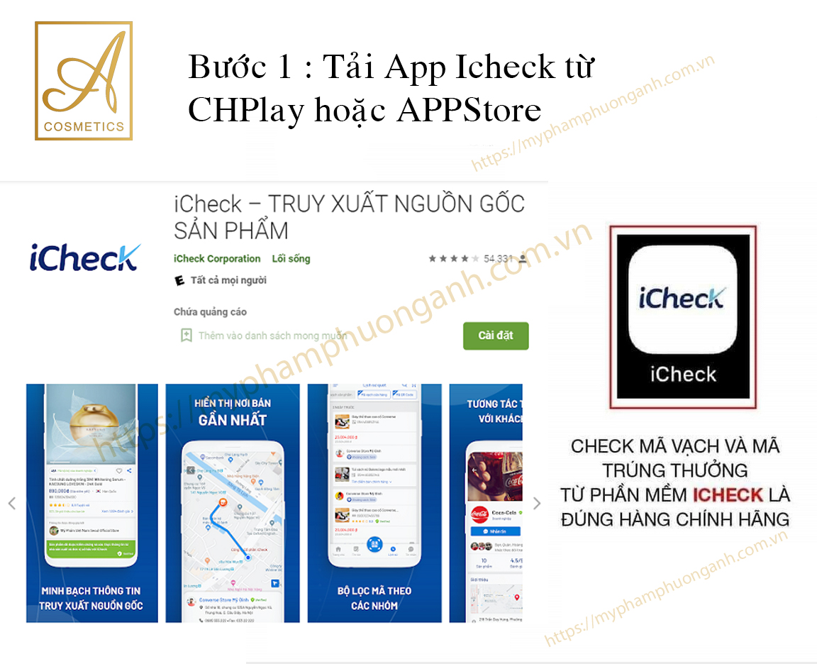 phân biệt mỹ phẩm Phương Anh [A Cosmetics] thật giả hiệu quả